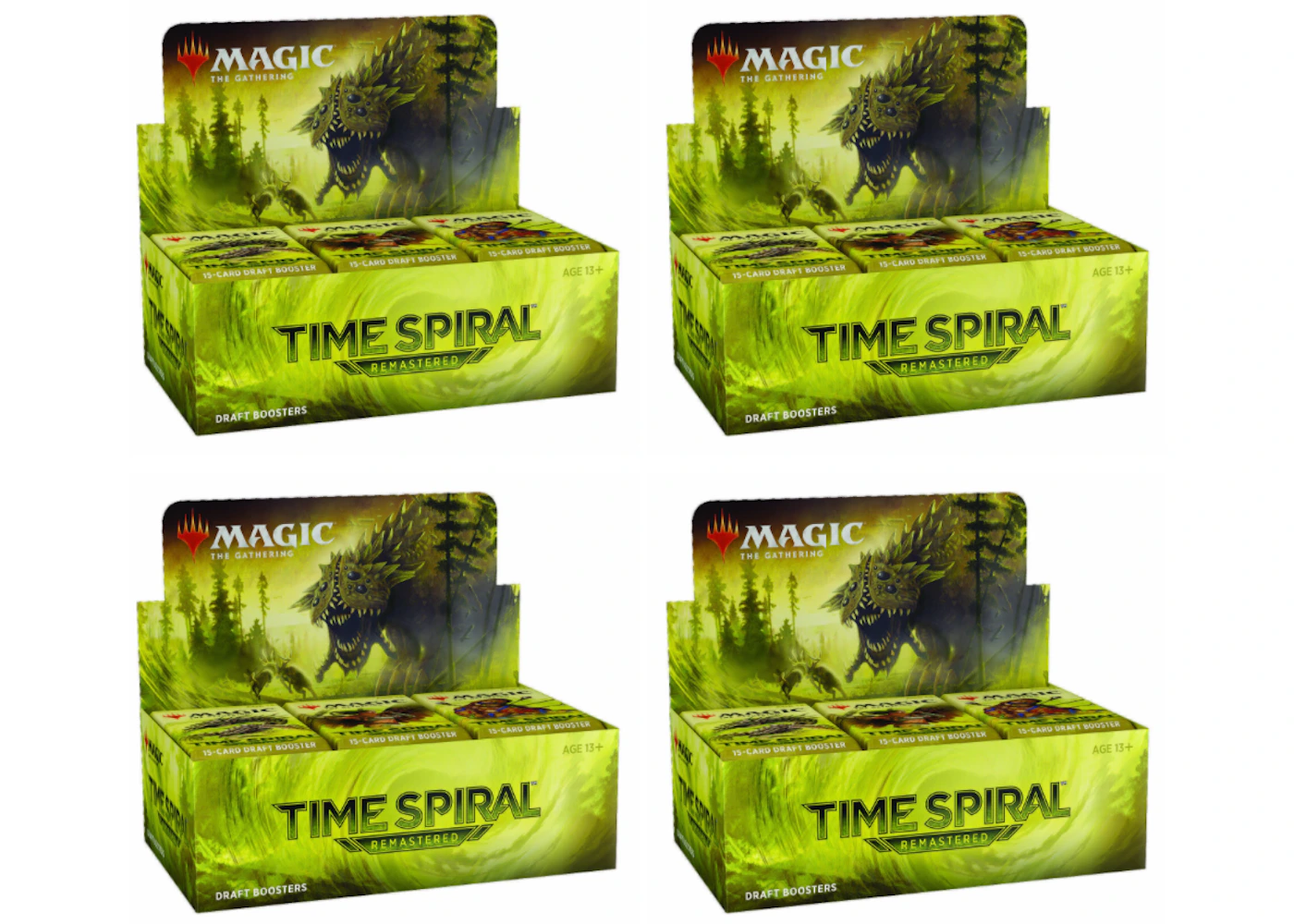 Magic: The Gathering TCG Time Spiral Remastered Draft Booster Box 4x Lot - US Magic: The Gathering TCG Time Spiral Remastered Draft Booster Box 4x Lot - US