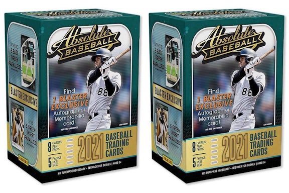 2021 Panini Absolute Baseball Blaster Box 2x Los