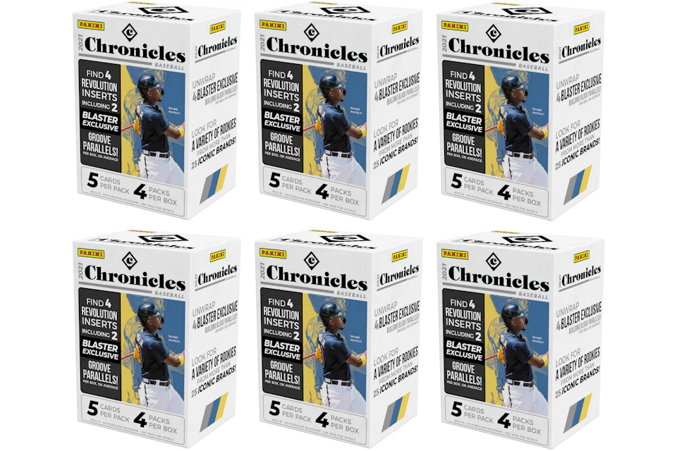 2021 Panini Chronicles Baseball Blaster Box 6x Lot