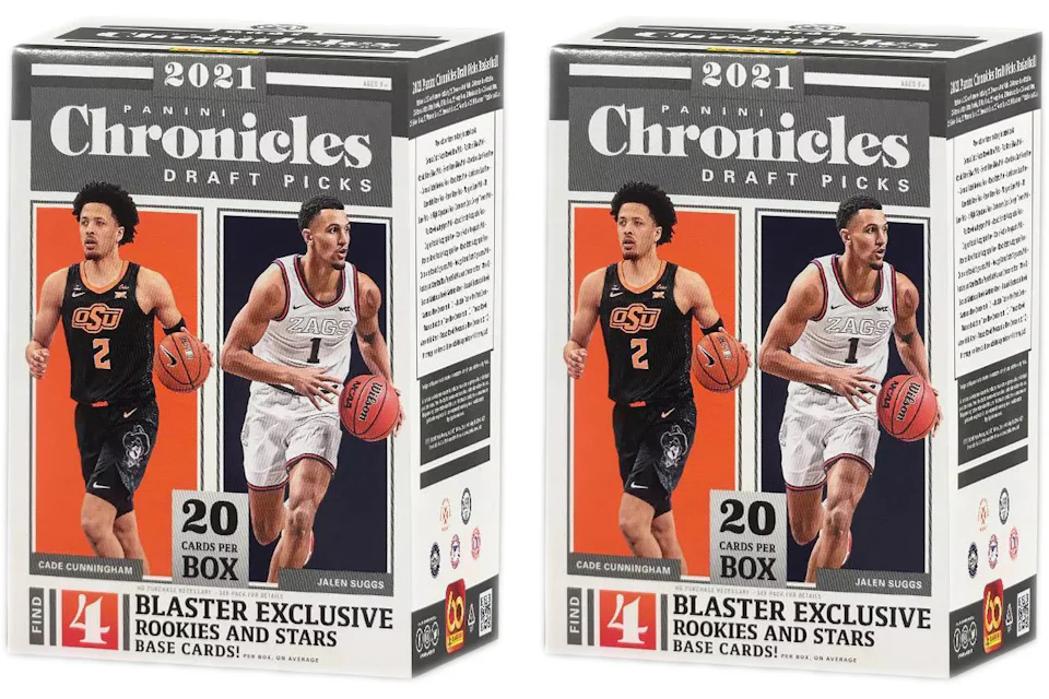 2021 Panini Chronicles Draft Picks Collegiate Basketball Blaster Box 2x Lot
