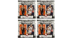 2021 Panini Chronicles Draft Picks Collegiate Basketball Mega Box (Green Opti-Chrome Parallels) 4x Lot