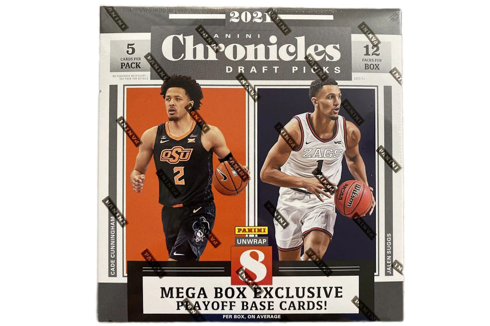 2021 Panini Chronicles Draft Picks Collegiate Basketball Mega Box (Green Opti-Chrome Parallels)