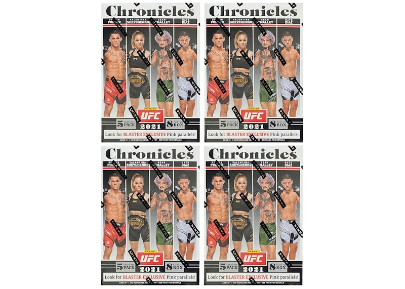 2021 Panini Chronicles UFC Blaster Box 4x Lot - 2021 - JP