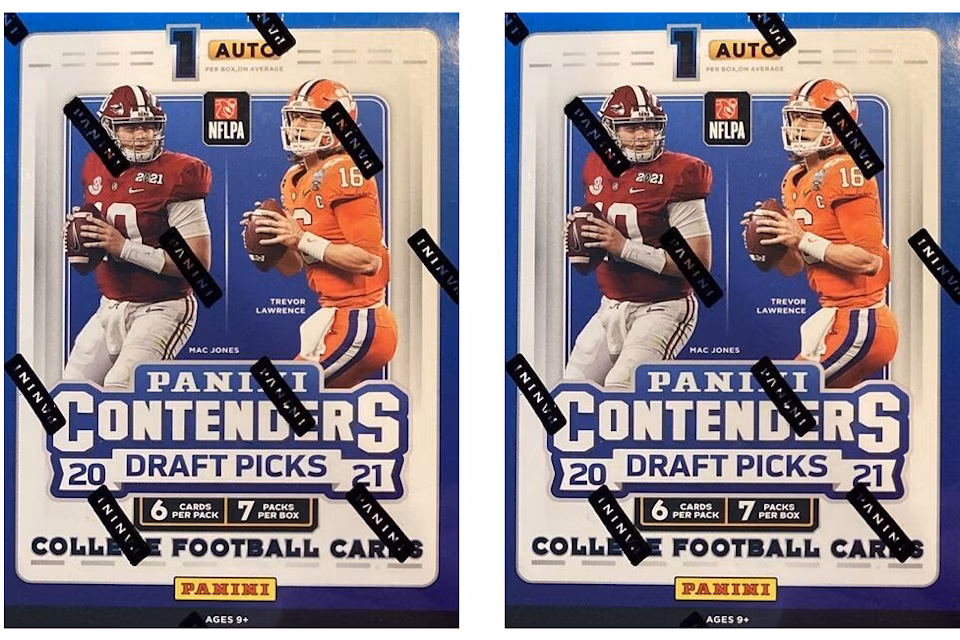 2021 Panini Contenders Draft Picks Football Blaster Box 2x Lot
