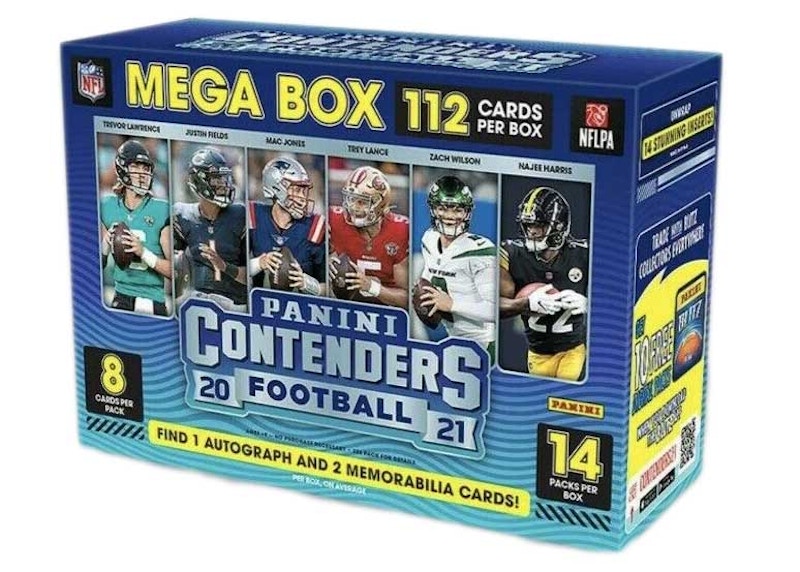 Popular 2021 Panini NFL Contenders Mega Box Sealed 1 Auto & 2 Authentic Mem Cards per!