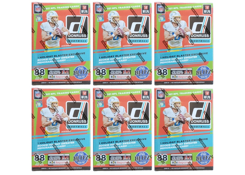 2021 Panini Donruss Football Blaster Box (Holiday Exclusive) 6x