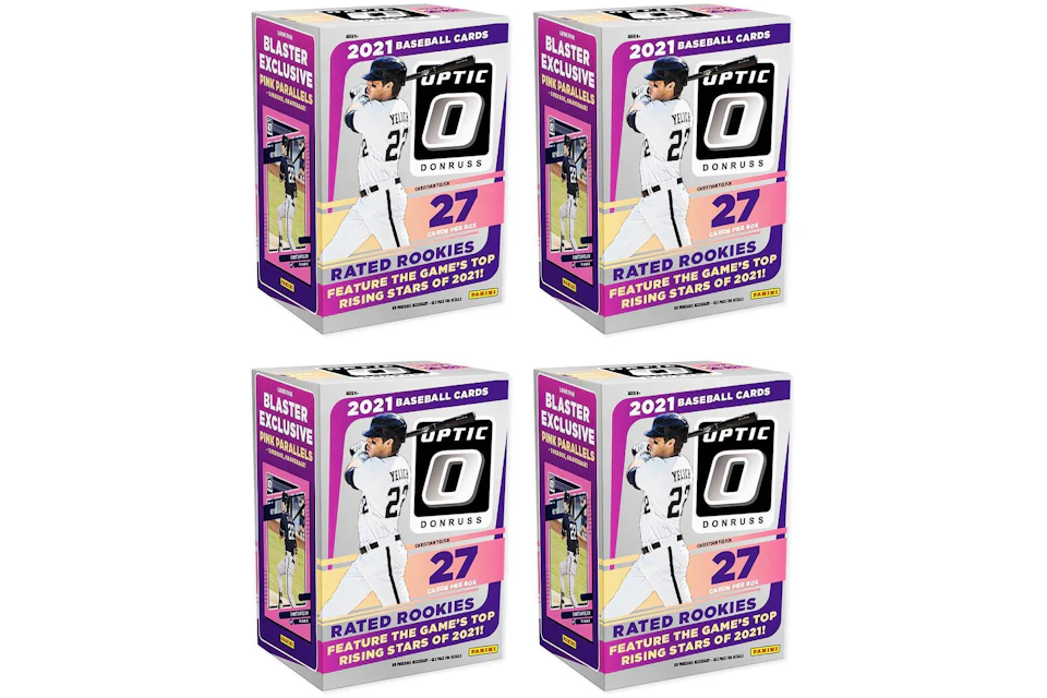 2021 Panini Donruss Optic Baseball Blaster Box 4x Lot
