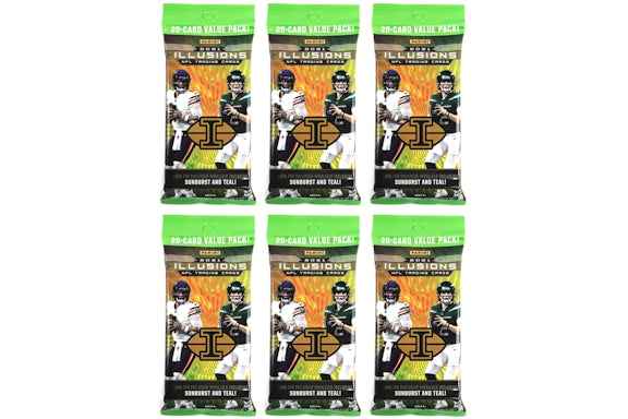 2021 Panini Illusions Football Fat Pack 6x lot