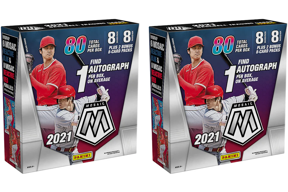 2021 Panini Mosaic Baseball Mega Box (80 ct.) 2x Lot