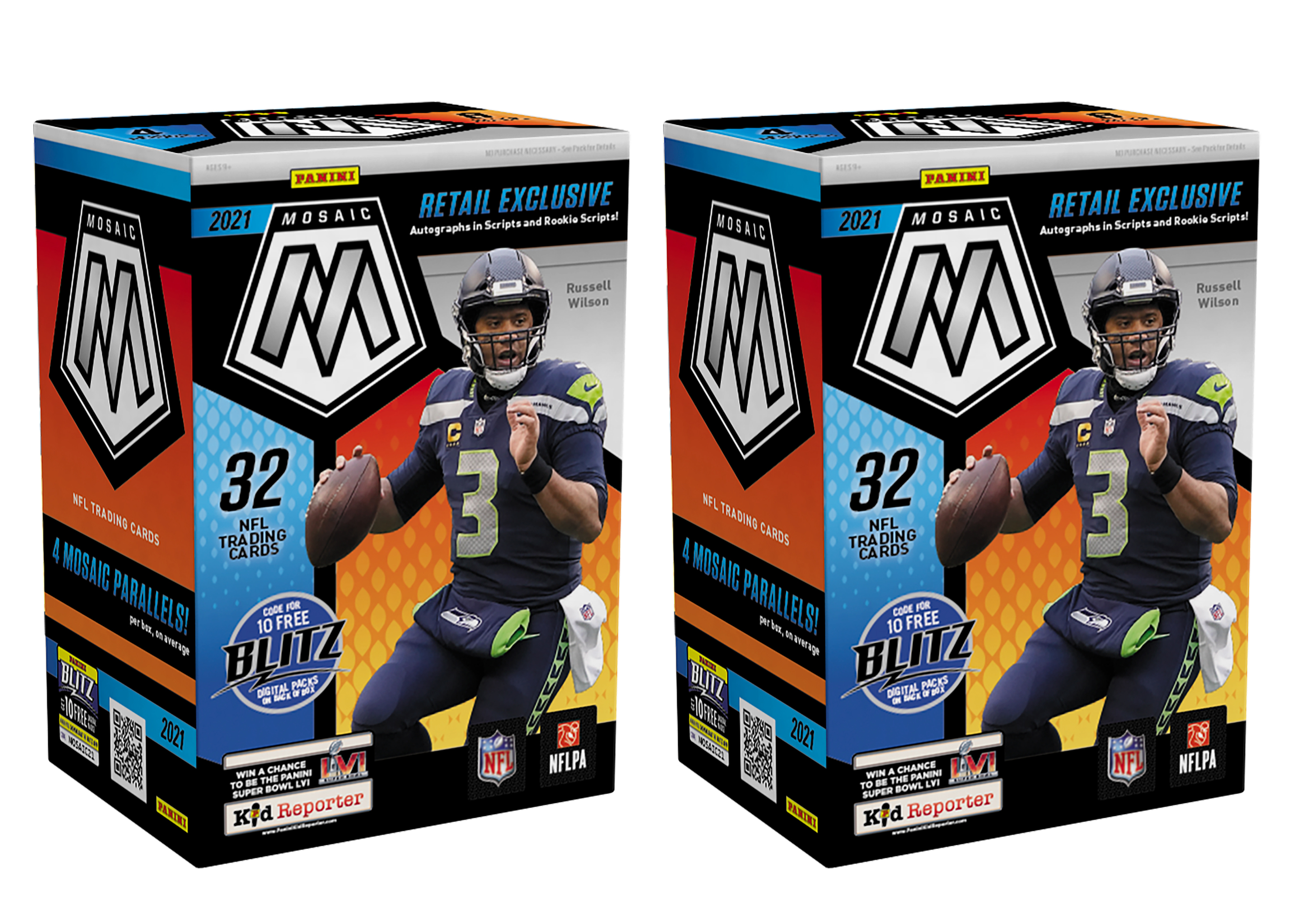 NFL 2021 パニーニ モザイク フットボール カード ブラスターボックス