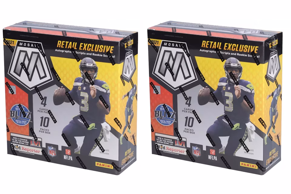 2021 Panini Mosaic Football Fanatics Exclusive Mega Box 2x Lot