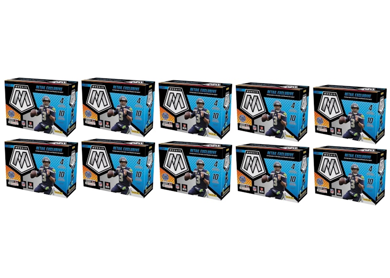 2021 Panini Mosaic Football Mega Box (Target) (Reactive Yellow 
