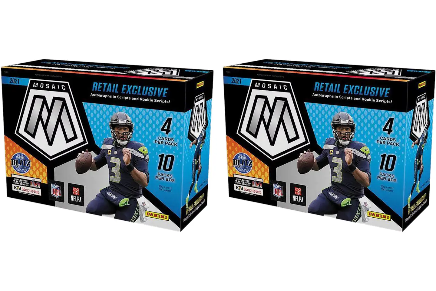 2025 Panini Mosaic Football Mega Box (Target) (Reactive Yellow