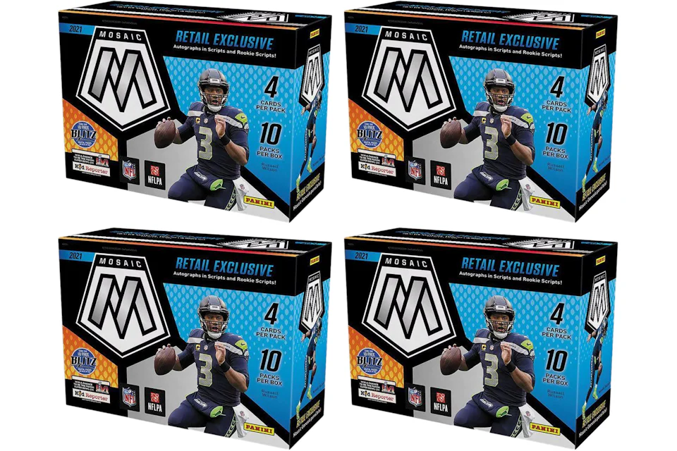 2025 Panini Mosaic Football Mega Box (Target) (Reactive Yellow