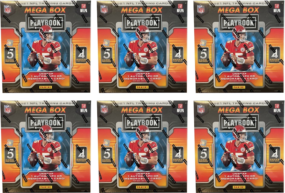 2021 Panini Playbook Football Mega Box (Orange Parallels) 6x Lot - 2021 - US