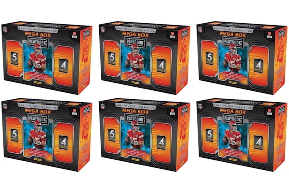 2021 Panini Playbook Football Mega Box (Purple Parallels) 6x Lot