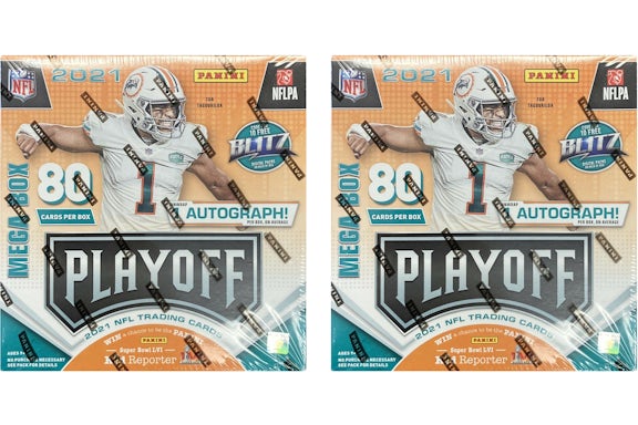 2021 Panini Playoff Fútbol Mega Box 2x Lote