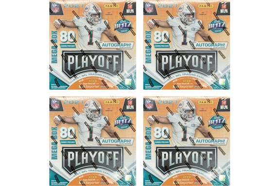 2021 Panini Playoff Football Mega Box 4x Lote