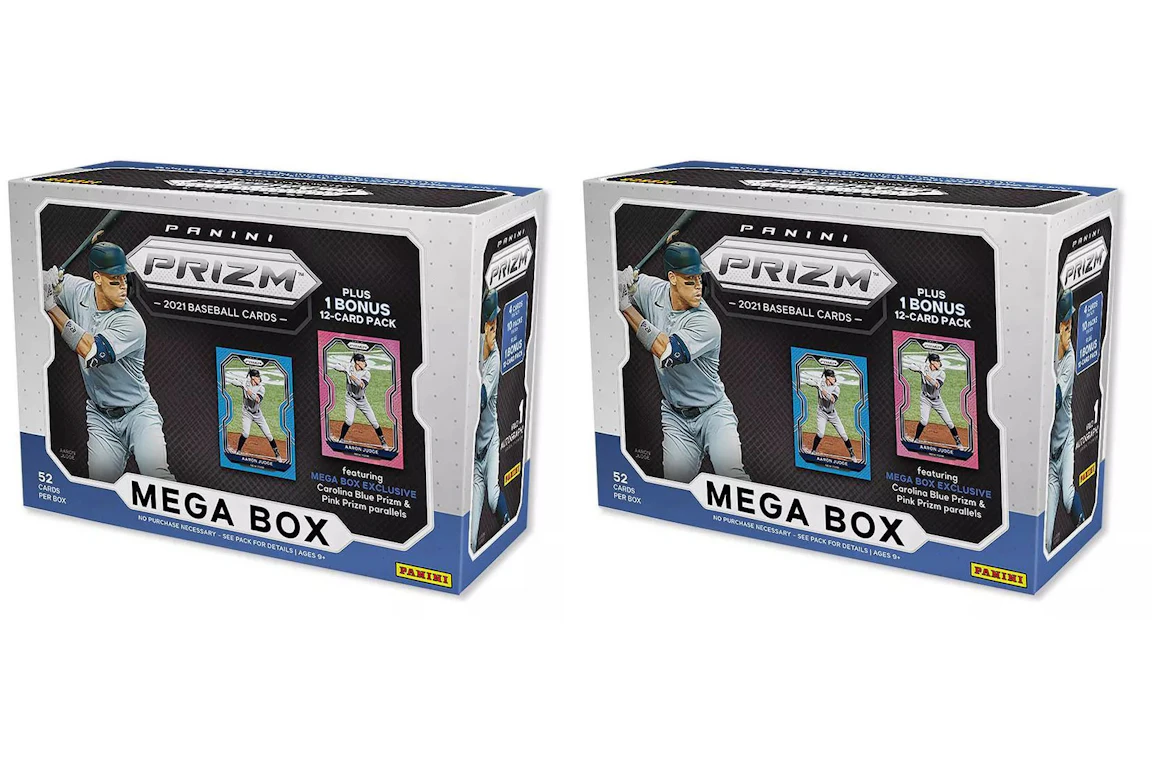 2021 Panini Prizm Baseball Mega Box (Carolina Blue & Pink Prizm) 2x Lot