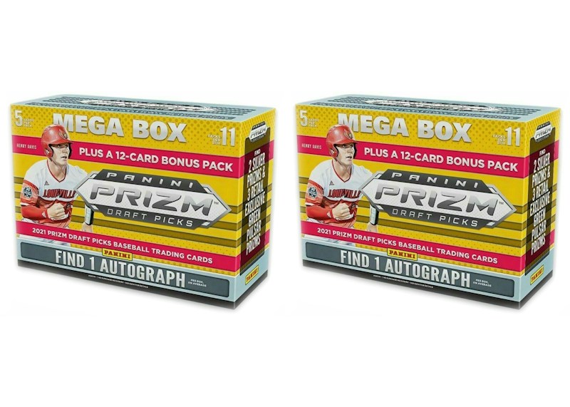 2021 Panini Prizm Draft Picks Collegiate Baseball Mega Box (Target) 2x Lot