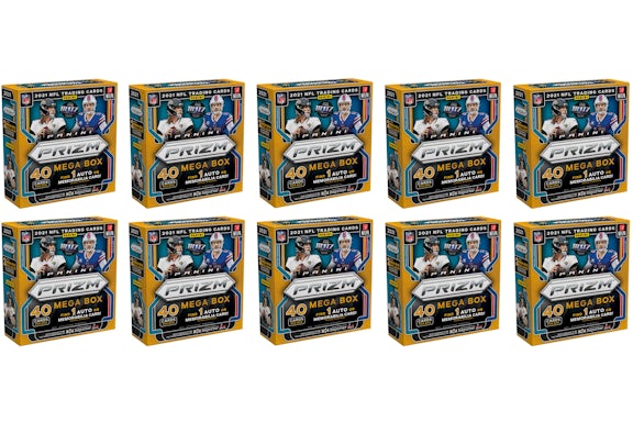 2021 Panini Prizm Football Fanatics Mega Box (Purple Pulsars) 10x Lot