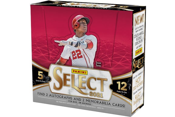 Caja de pasatiempos de béisbol Panini Select 2021