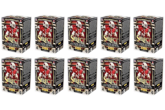 2021 Panini Select Football Blaster Box (troquelados Verde y Amarillo Prizm) Lote 10x