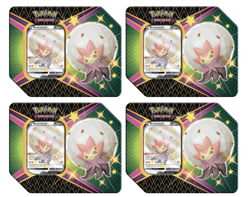 Pokemon Jcc Epee Et Bouclier Destinees Radieuses Pokebox Blancoton V 4x Lot