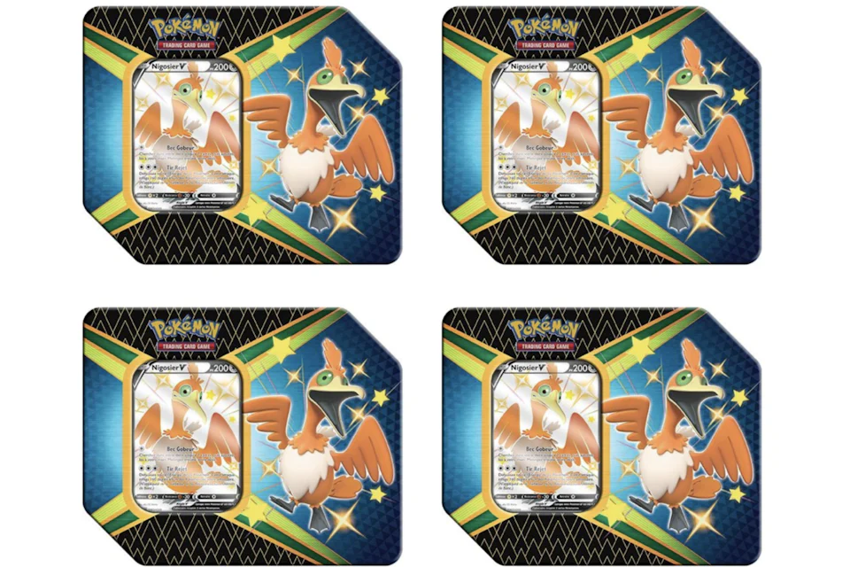 Pokémon JCC Épée et Bouclier Destinées Radieuses Pokebox Nigosier V 4x Lot