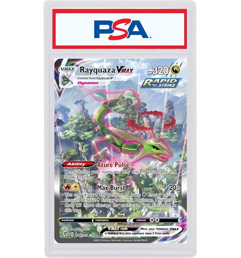 2021 Pokmon Sword & Shield Evolving Skies 218 Full Art/Rayquaza VMax Secret (PSA or BGS Graded) - 2021 - US 2021 Pokmon Sword & Shield Evolving Skies 218 Full Art/Rayquaza VMax Secret (PSA or BGS Graded) - 2021 - US