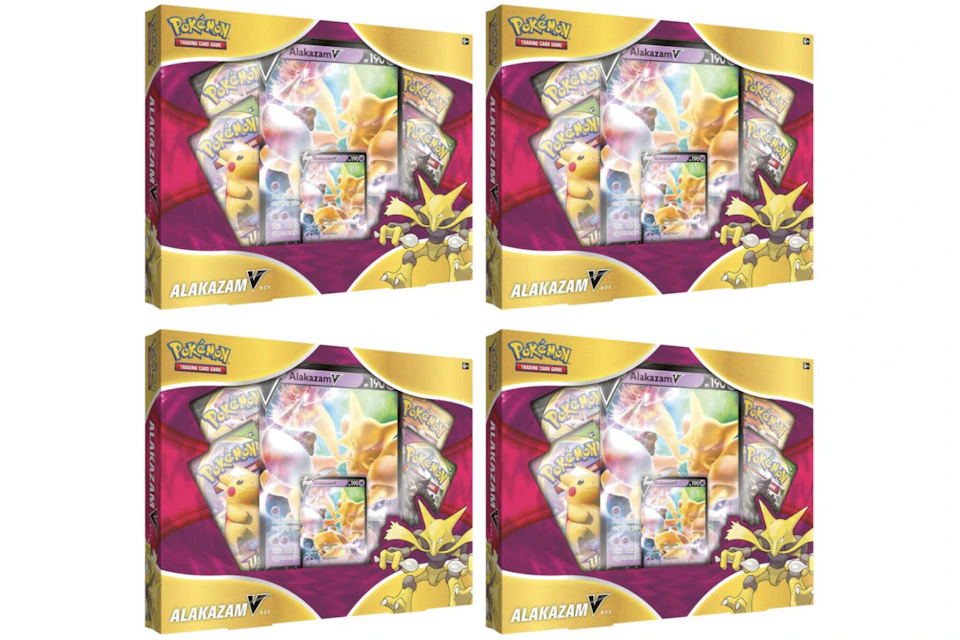 Pokemon Tcg Alakazam V Box 4x Lot Pokemon Tcg Alakazam V Box 4x Lot