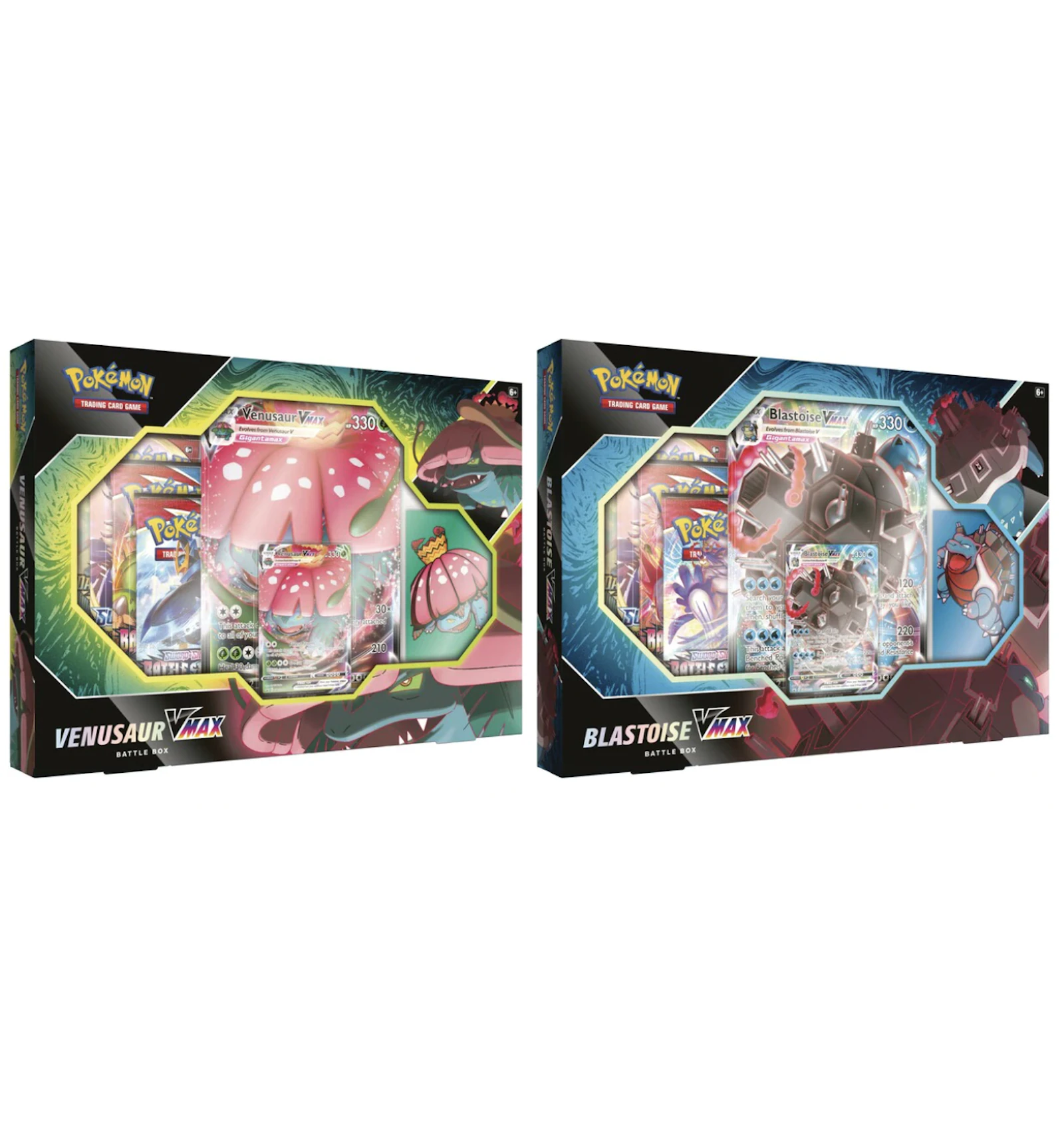 Pokémon TCG Blastoise VMAX/ Venusaur VMAX Battle Box Bundle - US