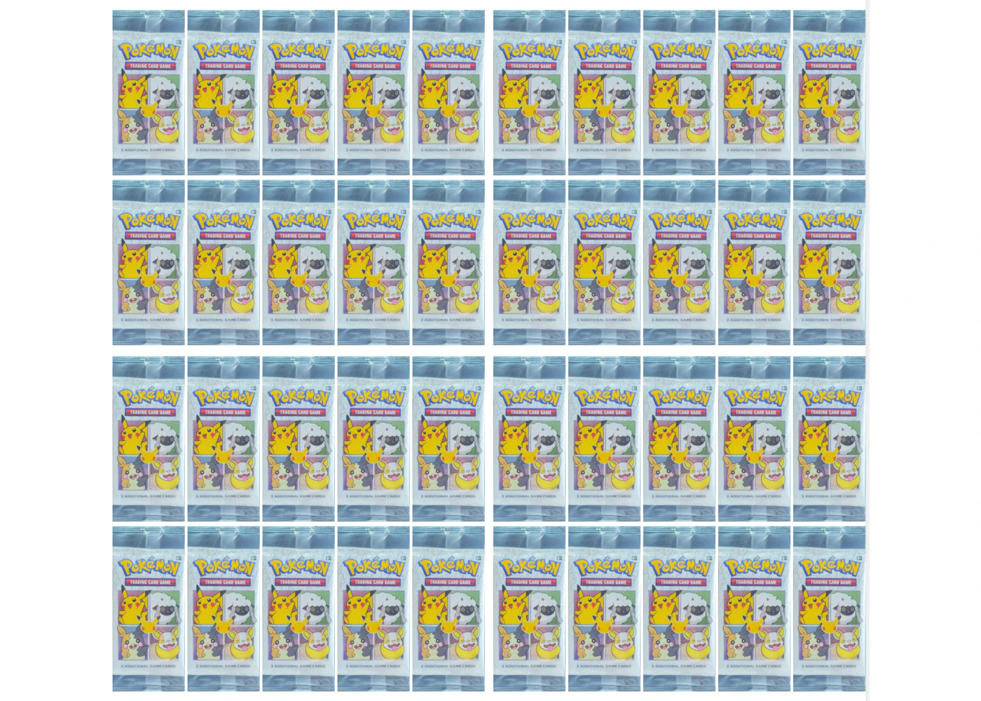 Pokmon TCG General Mill's Cereal 25th Anniversary Packs 40x Lot - US Pokmon TCG General Mill's Cereal 25th Anniversary Packs 40x Lot - US