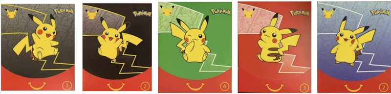 25th anniversary pokemon cards mcdonalds