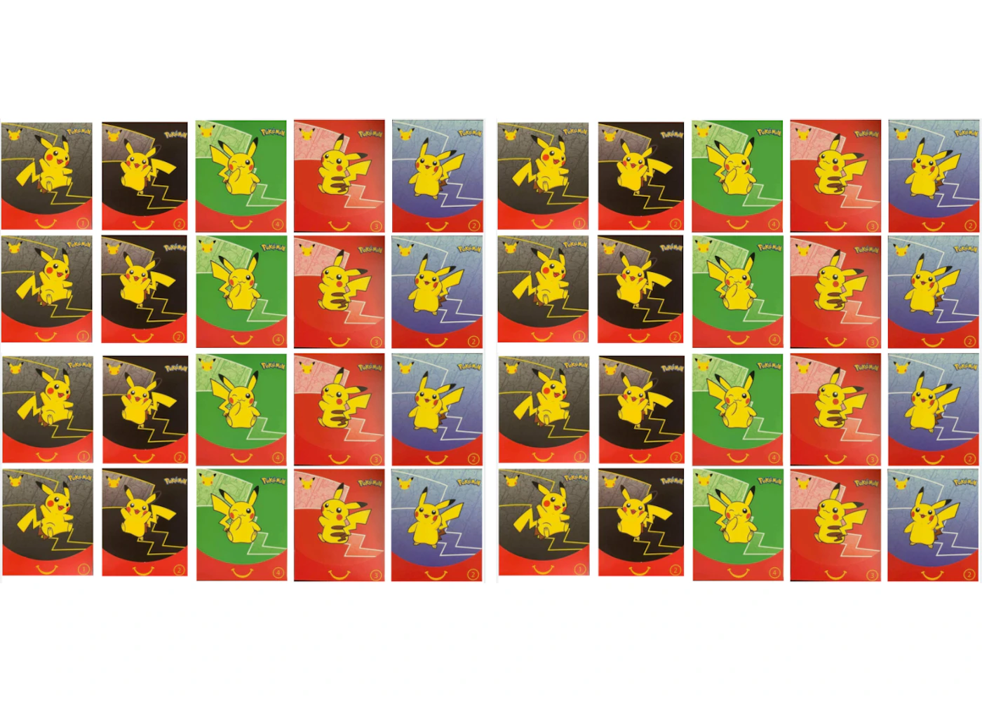 2021 Pokmon TCG McDonald's Happy Meal 25th Anniversary 40x Envelope Lot (Assorted) (English) - US 2021 Pokmon TCG McDonald's Happy Meal 25th Anniversary 40x Envelope Lot (Assorted) (English) - US