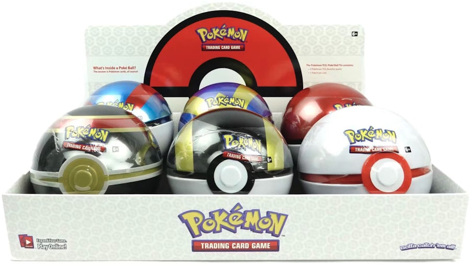 2021 Pokémon TCG Poke Ball Tin Case (6 Tins) - 2021 - US