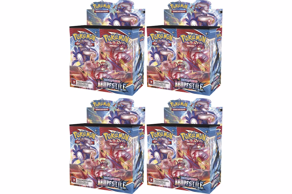 Pokémon TCG Schwert & Schild Kampf Stile Booster Box 4x Lot