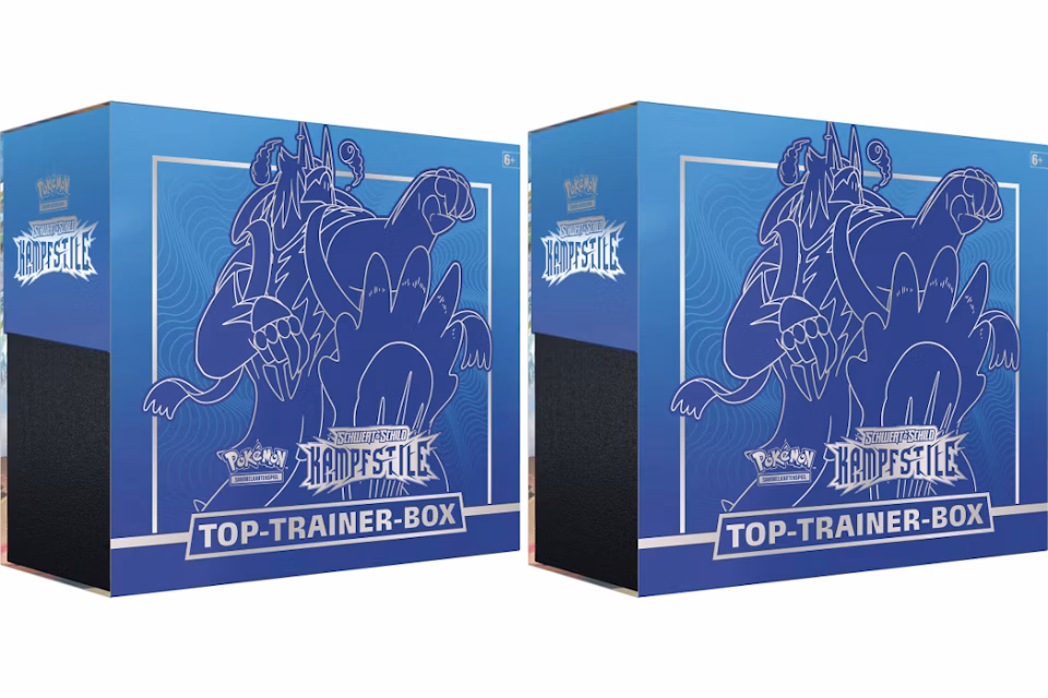 Pokémon TCG Schwert & Schild Kampf Stile Top Trainer Box (Blue) 2x Lot