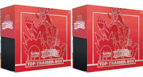 Pokémon TCG Schwert & Schild Kampf Stile Top Trainer Box (Red) 2x Lot