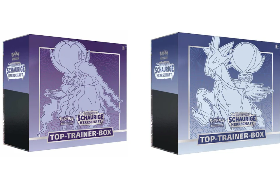 Pokémon TCG Schwert & Schild Schaurige Herrschaft Top Trainer Box Schimmelreiter-Coronospa/Rappenreiter-Coronospa 2x Lot