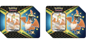 Pokémon TCG Sword & Shield Shining Fates Cramorant V Tin 2X Lot