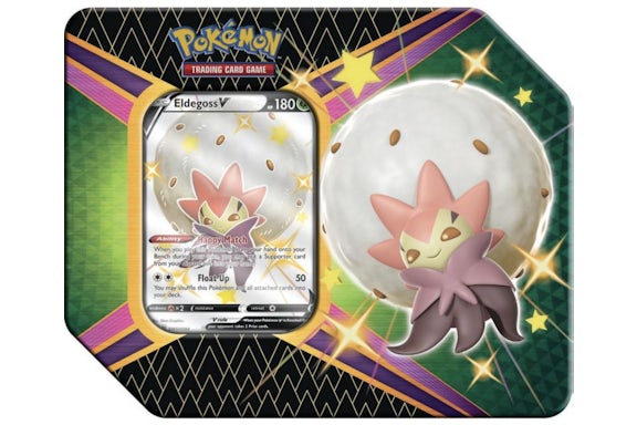 Pokémon TCG Sword & Shield Shining Fates Eldegoss V Tin (6 Booster Packs)
