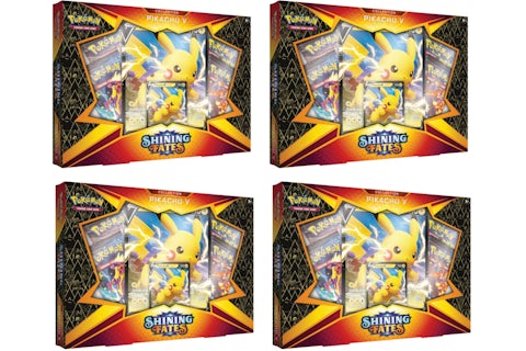 Pokmon TCG Shining Fates Pikachu V Collection Box 4x Lot - US Pokmon TCG Shining Fates Pikachu V Collection Box 4x Lot - US