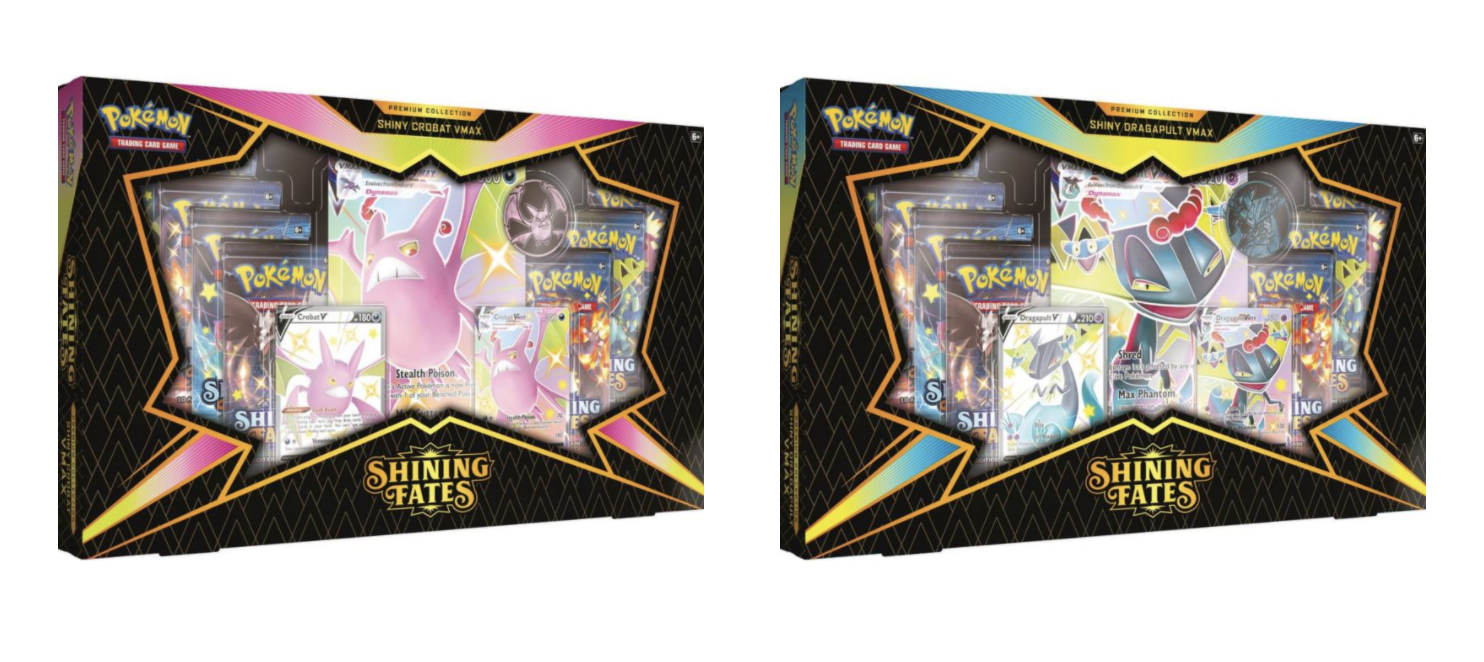 Shiny Crobat or Dragapult, 73 Cards 2021 Pokémon TCG: Shining Fates Premium Collection Set for sale online 