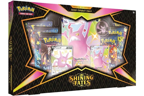 Pokmon TCG Sword & Shield Shining Fates Shiny Crobat VMAX Premium Collection - US Pokmon TCG Sword & Shield Shining Fates Shiny Crobat VMAX Premium Collection - US