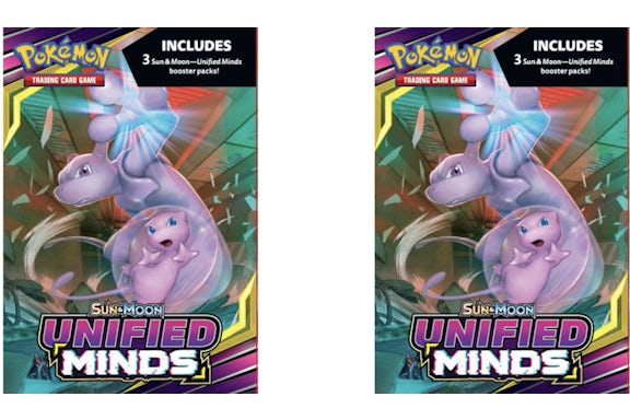 JCC Pokémon Sol y Luna Caja Colgante de Mentes Unificadas 2X Lote