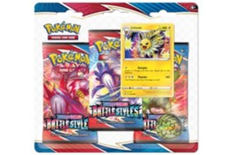 Pokmon TCG Sword & Shield Battle Styles 3 Pack Blister Jolteon - US Pokmon TCG Sword & Shield Battle Styles 3 Pack Blister Jolteon - US