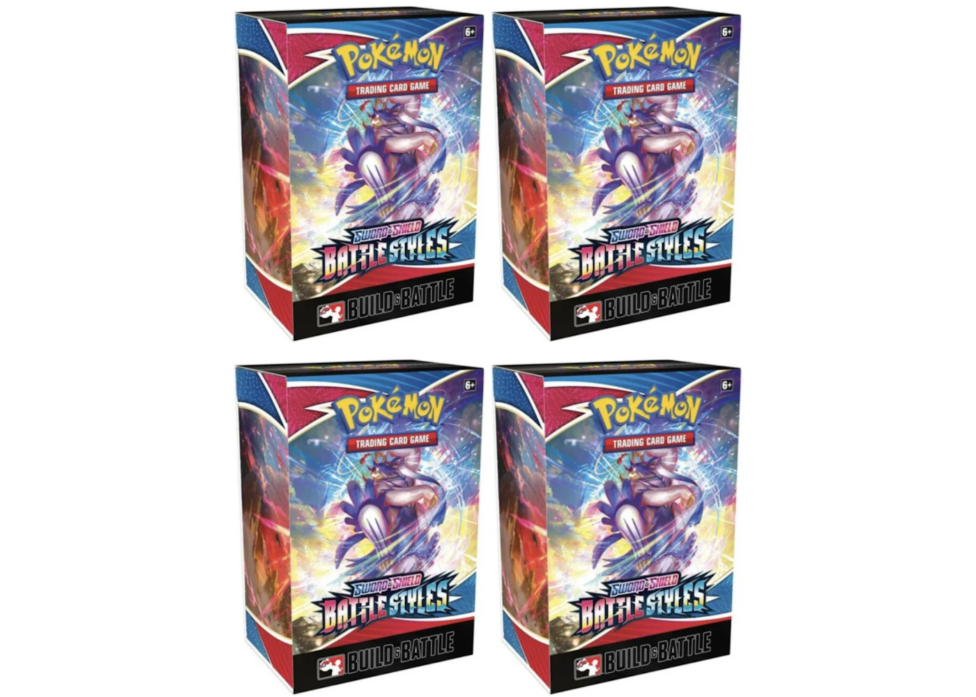 Pokmon TCG Sword & Shield Battle Styles Build & Battle Box 4x Lot - US Pokmon TCG Sword & Shield Battle Styles Build & Battle Box 4x Lot - US