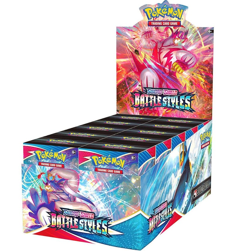 Pokmon TCG Sword & Shield Battle Styles Build & Battle Box Sealed 10 Box Case - US Pokmon TCG Sword & Shield Battle Styles Build & Battle Box Sealed 10 Box Case - US