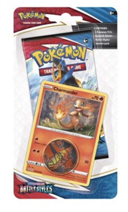 Details about   Pokemon Battle Styles Sealed Blister Pack COIN With CHARMANDER HOLO PROMO 